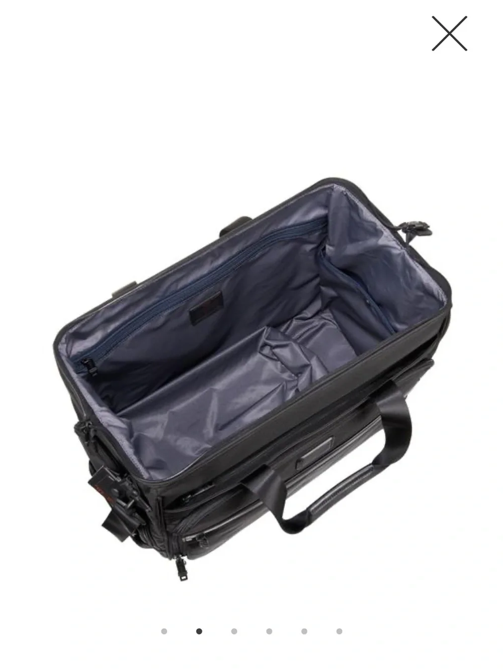 TUMI Alpha framed soft duffle in black